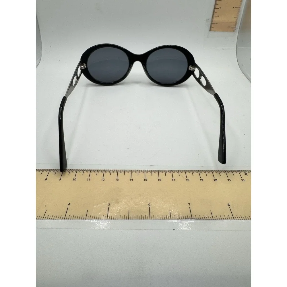 Vintage Fiorucci Black Steampunk Oversized Sunglasses